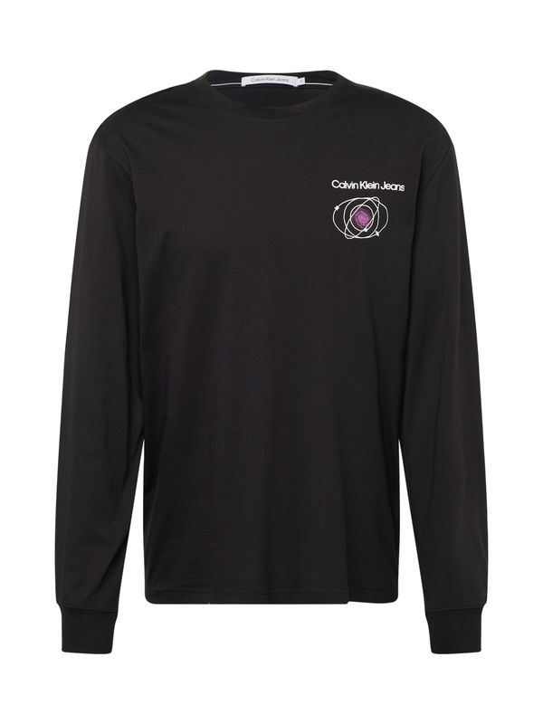 Calvin Klein Jeans Calvin Klein Jeans Тениска  боровинка / черно / бяло