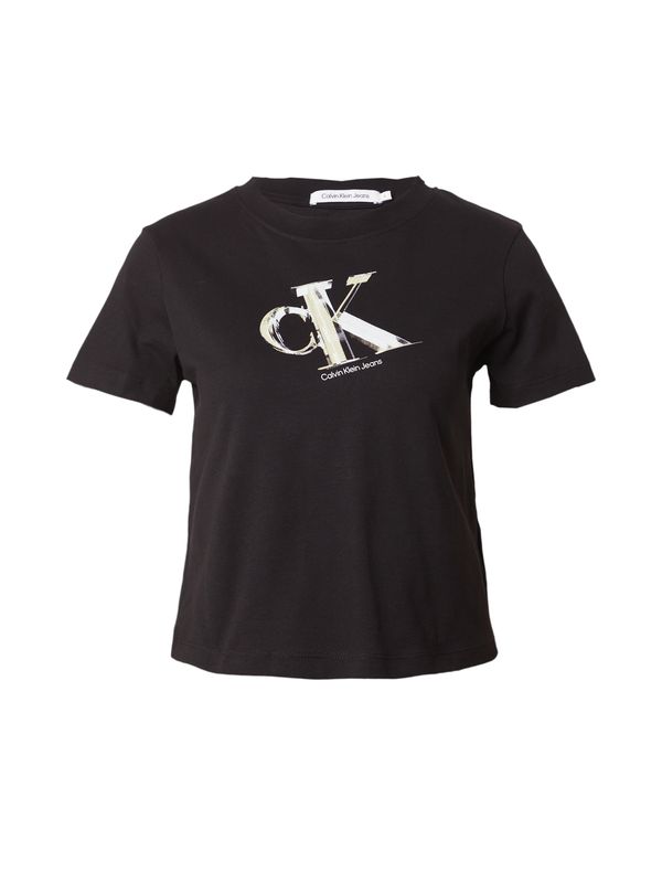 Calvin Klein Jeans Calvin Klein Jeans Тениска  черно / бяло