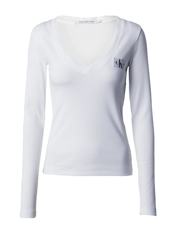 Calvin Klein Jeans Calvin Klein Jeans Тениска  черно / бяло