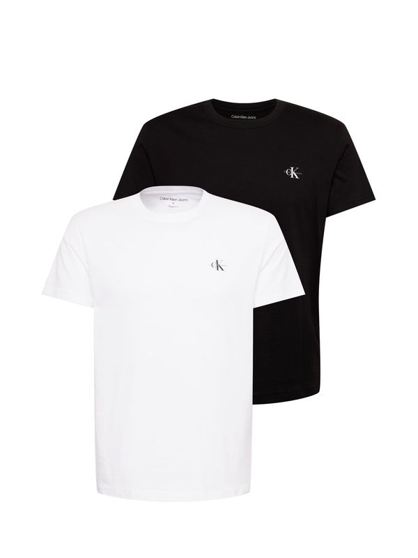 Calvin Klein Jeans Calvin Klein Jeans Тениска  черно / бяло