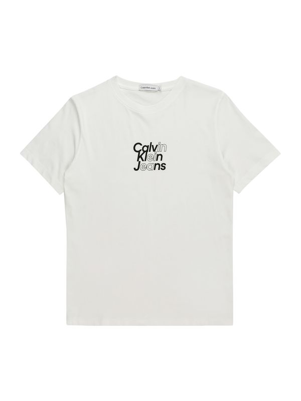 Calvin Klein Jeans Calvin Klein Jeans Тениска  черно / бяло