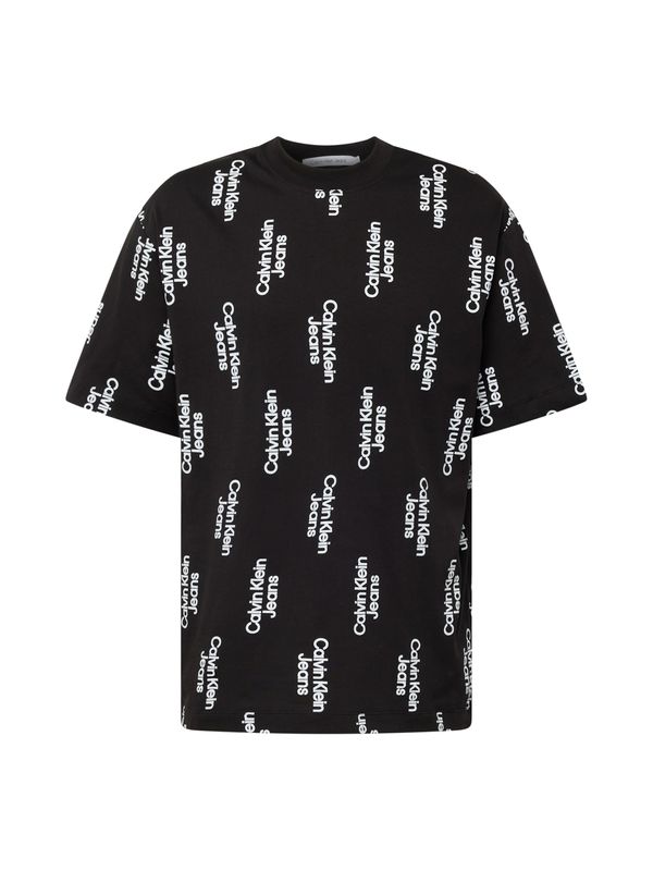 Calvin Klein Jeans Calvin Klein Jeans Тениска  черно / бяло