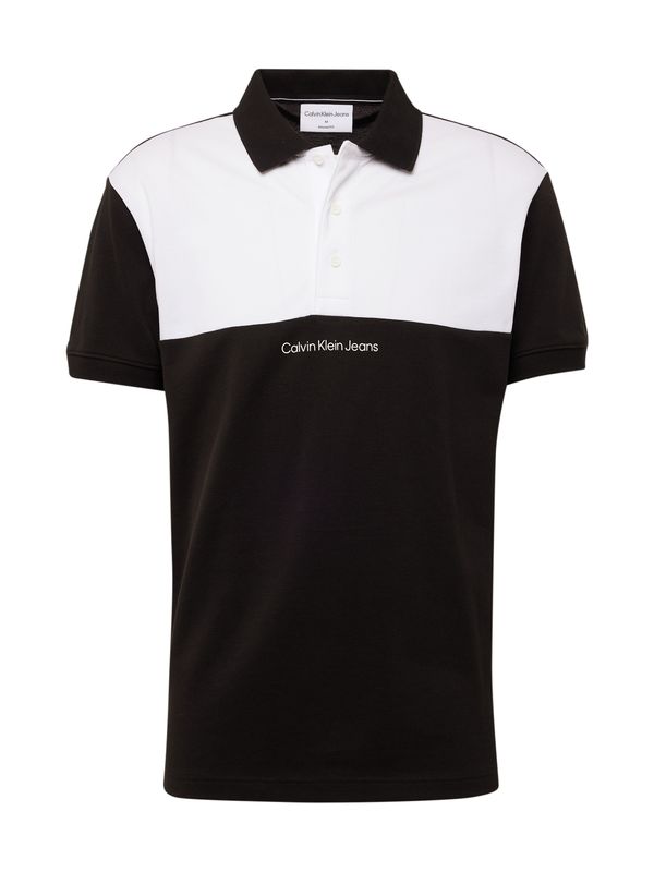Calvin Klein Jeans Calvin Klein Jeans Тениска  черно / мръсно бяло