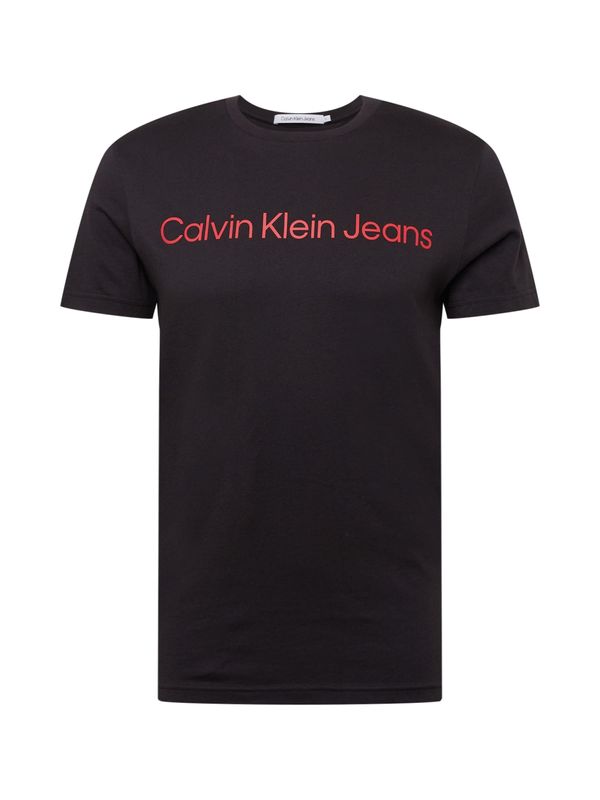 Calvin Klein Jeans Calvin Klein Jeans Тениска  червено / черно