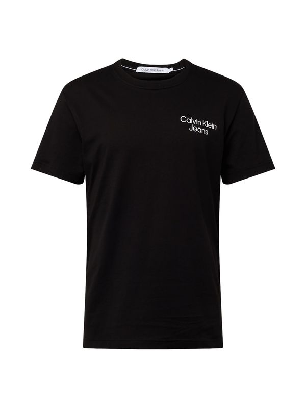 Calvin Klein Jeans Calvin Klein Jeans Тениска 'Eclipse'  мента / черно / бяло