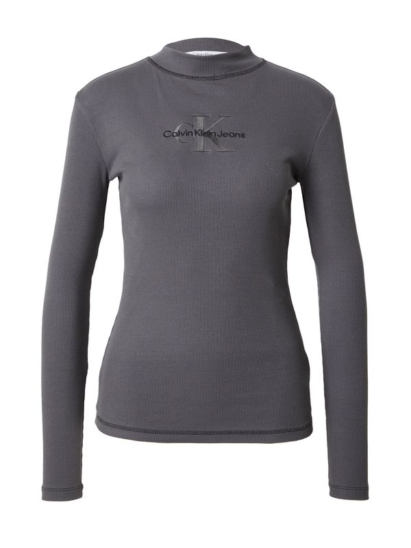 Calvin Klein Jeans Calvin Klein Jeans Тениска 'HERO'  сиво / тъмносиво / черно