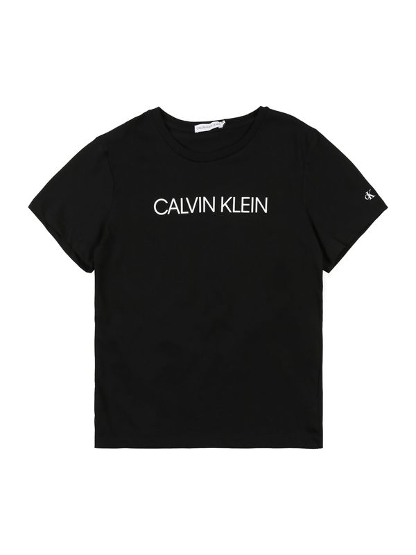 Calvin Klein Jeans Calvin Klein Jeans Тениска 'INSTITUTIONAL'  черно / бяло