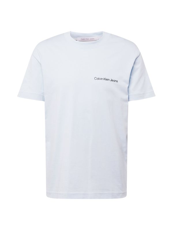 Calvin Klein Jeans Calvin Klein Jeans Тениска 'INSTITUTIONAL'  пастелно синьо / черно