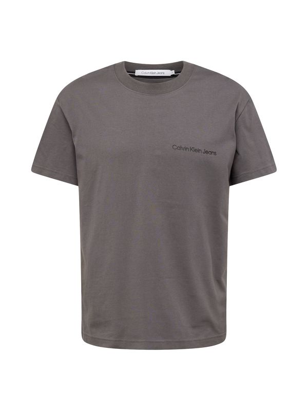 Calvin Klein Jeans Calvin Klein Jeans Тениска 'Institutional'  тъмносиво / черно