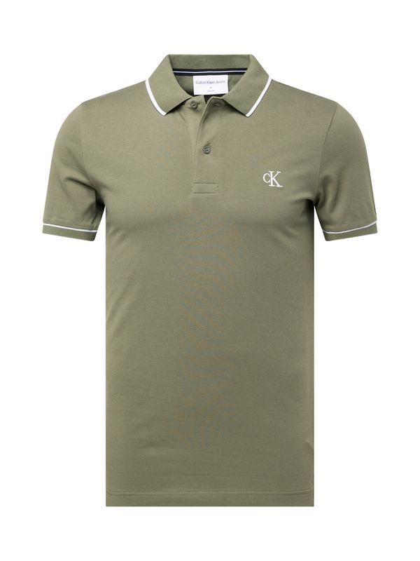 Calvin Klein Jeans Calvin Klein Jeans Тениска  каки / бяло