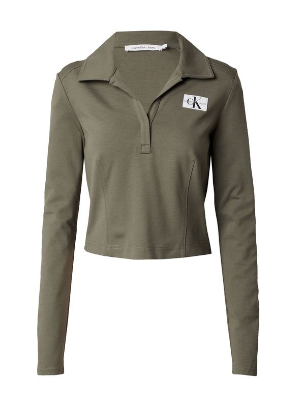 Calvin Klein Jeans Calvin Klein Jeans Тениска  каки / черно / бяло