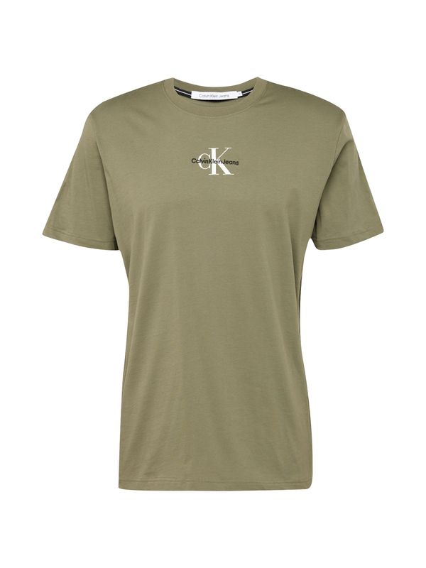 Calvin Klein Jeans Calvin Klein Jeans Тениска  каки / черно / бяло