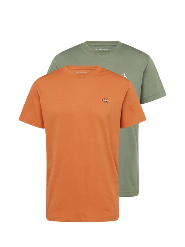 Calvin Klein Jeans Calvin Klein Jeans Тениска  каки / корал / черно / бяло