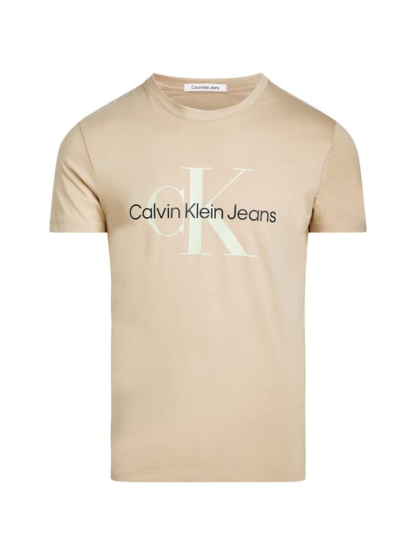Calvin Klein Jeans Calvin Klein Jeans Тениска  кремаво / черно / бяло
