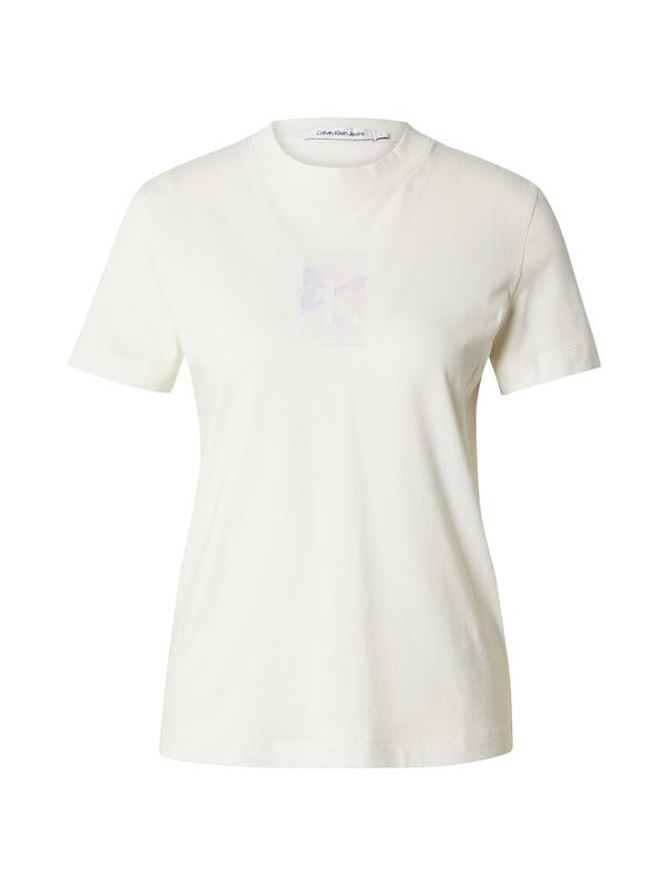 Calvin Klein Jeans Calvin Klein Jeans Тениска  лавандула / бял памук