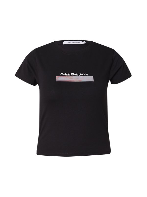 Calvin Klein Jeans Calvin Klein Jeans Тениска  люляк / пастелно червено / черно / бяло