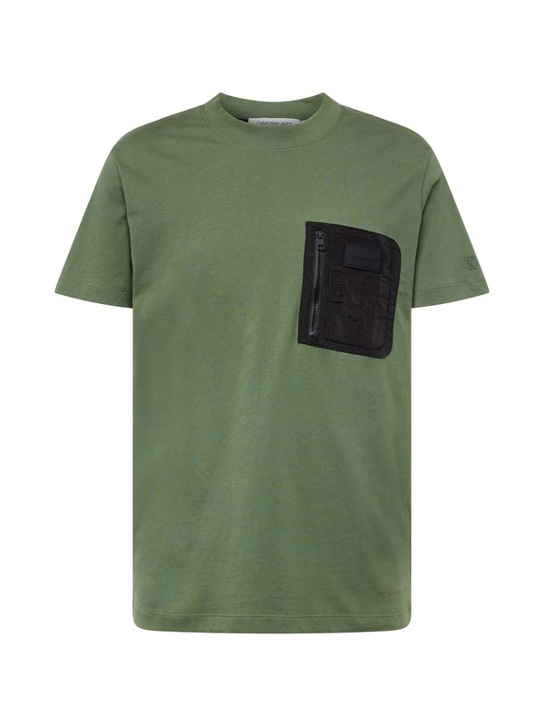 Calvin Klein Jeans Calvin Klein Jeans Тениска  маслина / черно