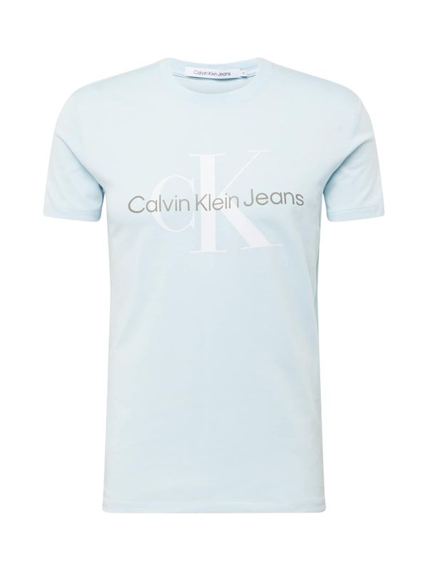 Calvin Klein Jeans Calvin Klein Jeans Тениска  пастелно синьо / бяло