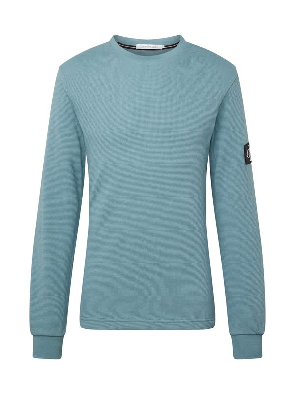 Calvin Klein Jeans Calvin Klein Jeans Тениска  пастелно синьо / черно / бяло