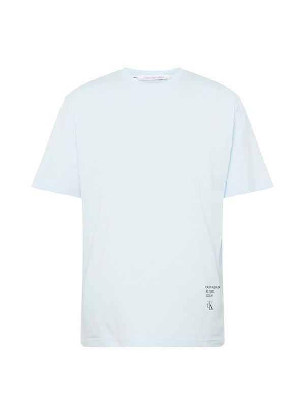 Calvin Klein Jeans Calvin Klein Jeans Тениска  пастелно синьо / черно / бяло