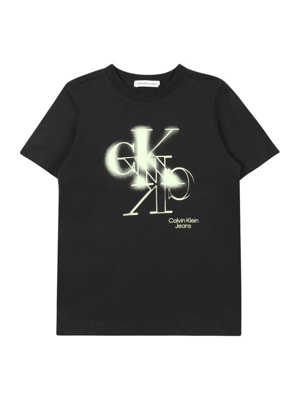 Calvin Klein Jeans Calvin Klein Jeans Тениска  пастелно жълто / черно