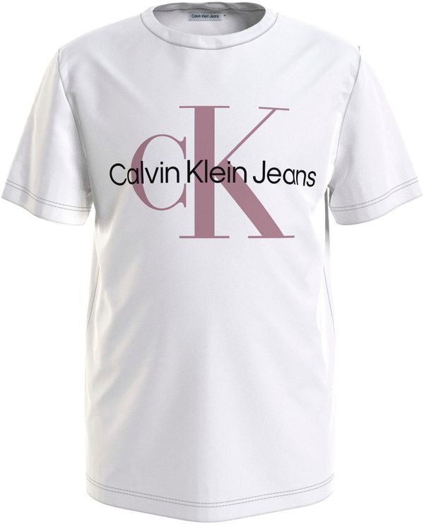 Calvin Klein Jeans Calvin Klein Jeans Тениска  розово / черно / бяло