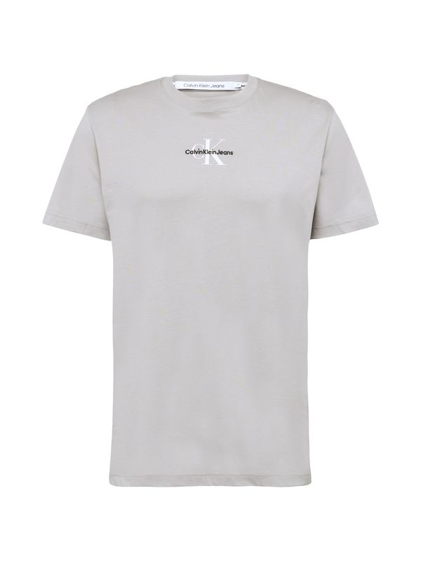 Calvin Klein Jeans Calvin Klein Jeans Тениска  сиво / черно / бяло