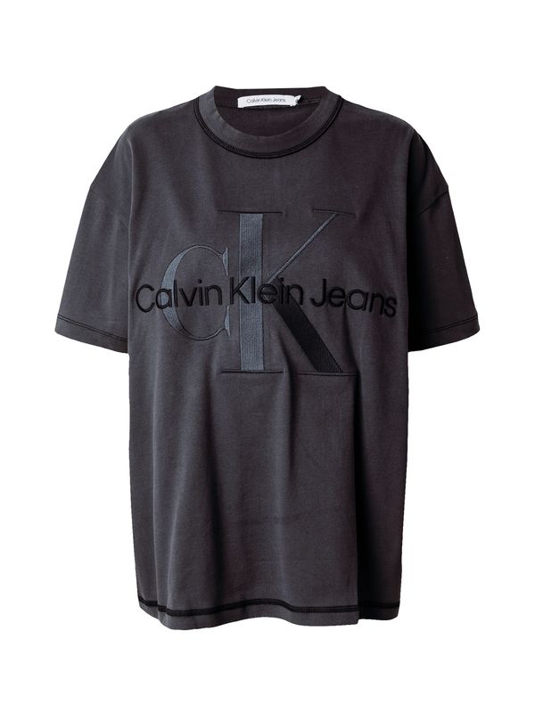 Calvin Klein Jeans Calvin Klein Jeans Тениска  сиво / черно