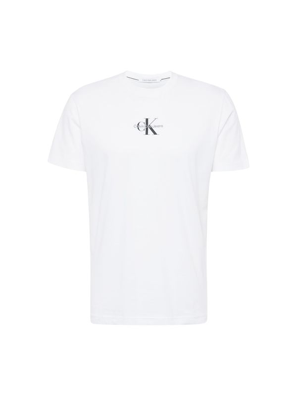 Calvin Klein Jeans Calvin Klein Jeans Тениска  сиво / черно / мръсно бяло