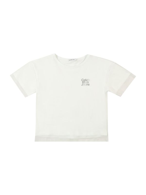 Calvin Klein Jeans Calvin Klein Jeans Тениска  сиво / тъмносиво / бяло