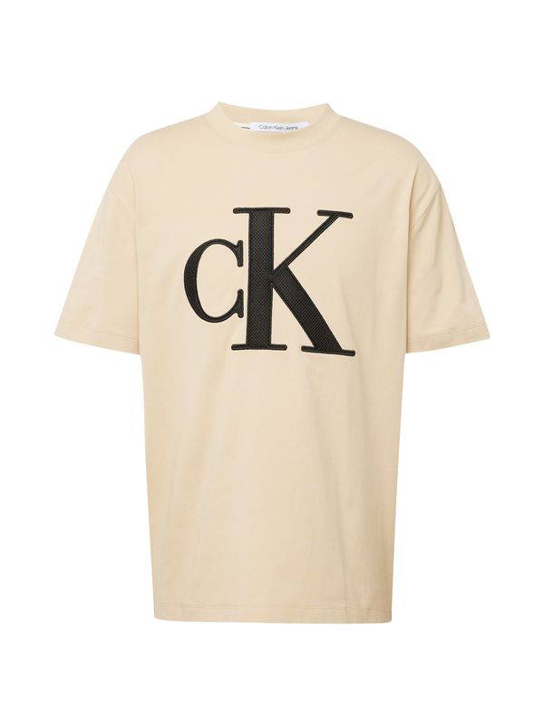 Calvin Klein Jeans Calvin Klein Jeans Тениска  светлобежово / черно