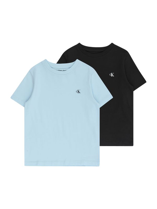 Calvin Klein Jeans Calvin Klein Jeans Тениска  светлосиньо / черно / бяло