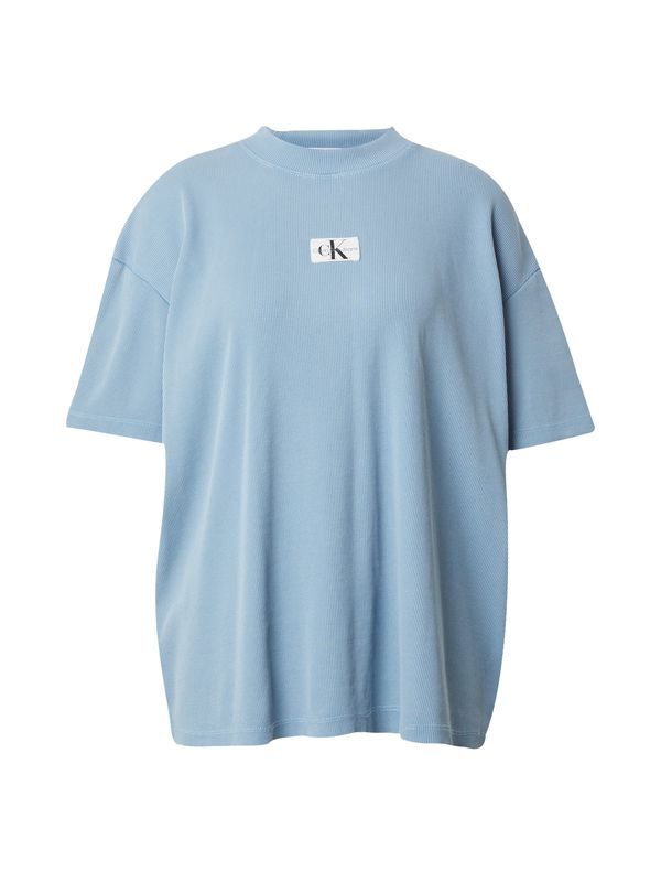 Calvin Klein Jeans Calvin Klein Jeans Тениска  светлосиньо / черно / бяло