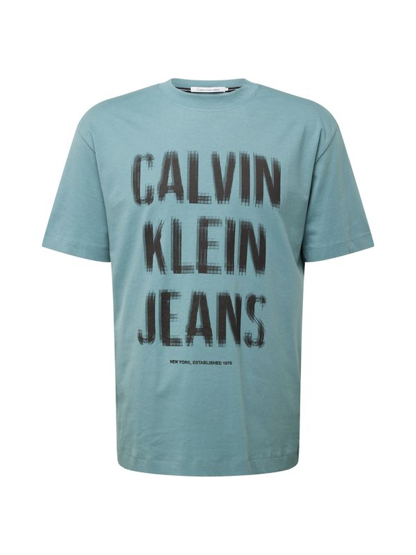 Calvin Klein Jeans Calvin Klein Jeans Тениска  светлосиньо / черно