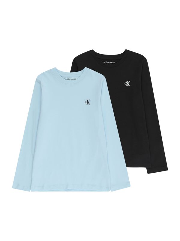 Calvin Klein Jeans Calvin Klein Jeans Тениска  светлосиньо / черно