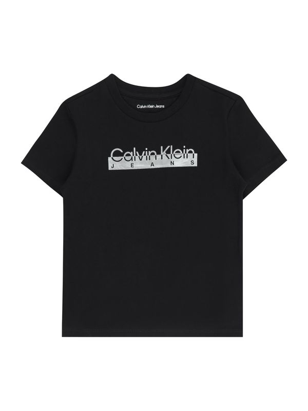 Calvin Klein Jeans Calvin Klein Jeans Тениска  светлосиво / черно