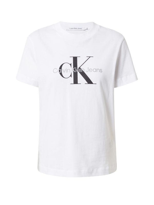 Calvin Klein Jeans Calvin Klein Jeans Тениска  светлосиво / черно / мръсно бяло