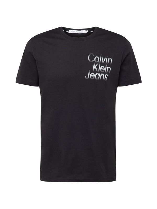 Calvin Klein Jeans Calvin Klein Jeans Тениска  светлосиво / черно