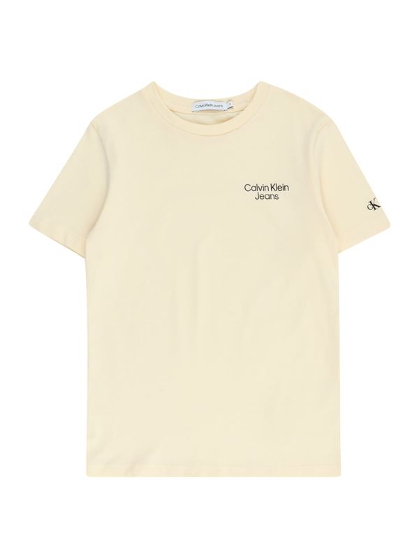 Calvin Klein Jeans Calvin Klein Jeans Тениска  светложълто / черно