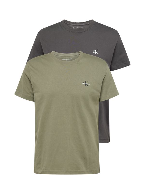 Calvin Klein Jeans Calvin Klein Jeans Тениска  тъмносиво / маслина / черно / мръсно бяло