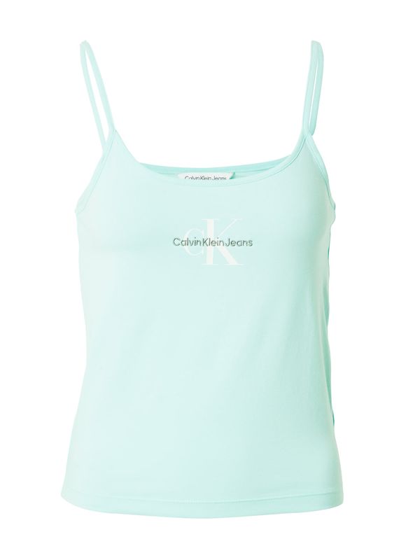 Calvin Klein Jeans Calvin Klein Jeans Топ  аквамарин / зелено / бяло