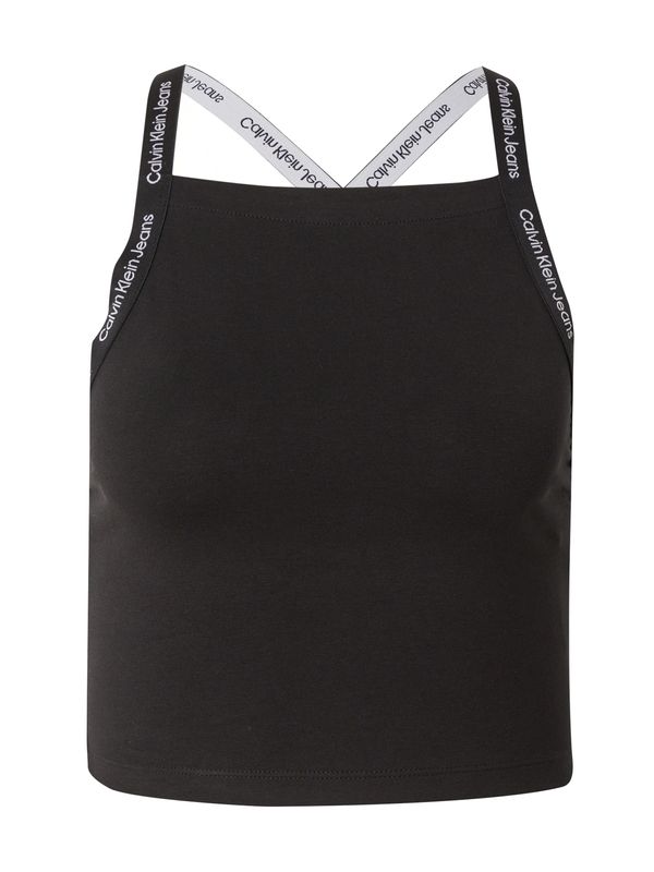 Calvin Klein Jeans Calvin Klein Jeans Топ  черно / бяло