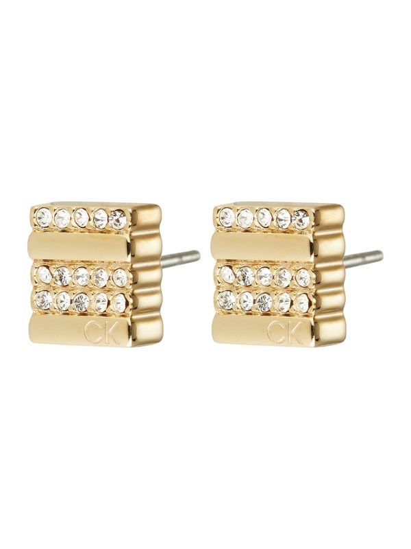 Calvin Klein Calvin Klein Обеци  злато / прозрачно