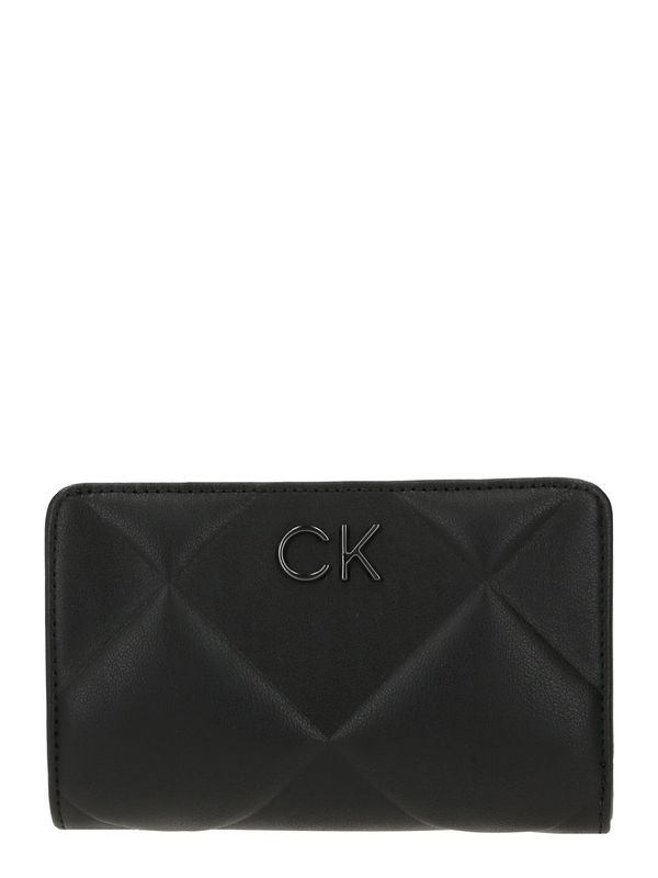 Calvin Klein Calvin Klein Портмоне 'RE-LOCK QUILT BIFOLD WALLET'  черно