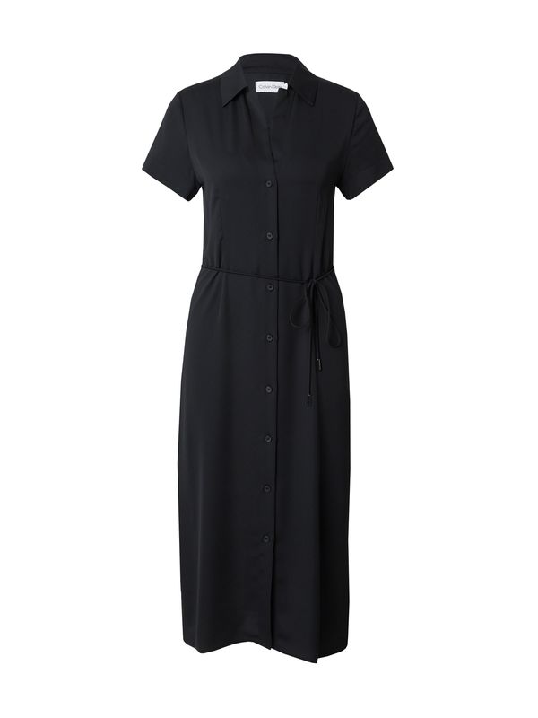 Calvin Klein Calvin Klein Рокля тип риза  черно