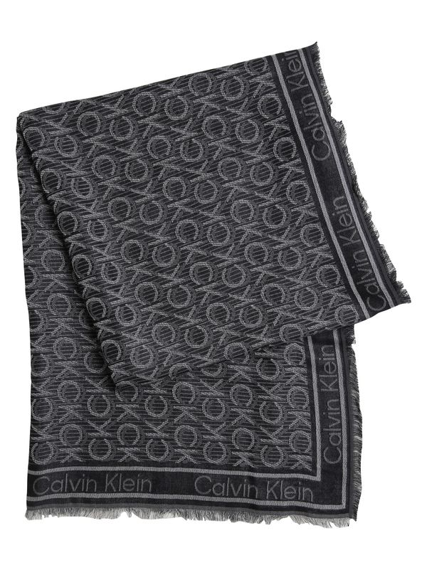 Calvin Klein Calvin Klein Шал  сиво / антрацитно черно / черно