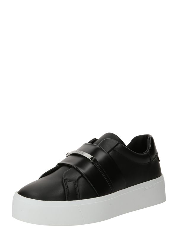 Calvin Klein Calvin Klein Спортни обувки Slip On  черно / сребърно