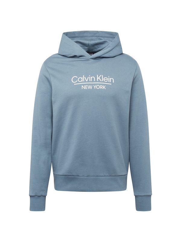 Calvin Klein Calvin Klein Суичър  опушено синьо / бяло