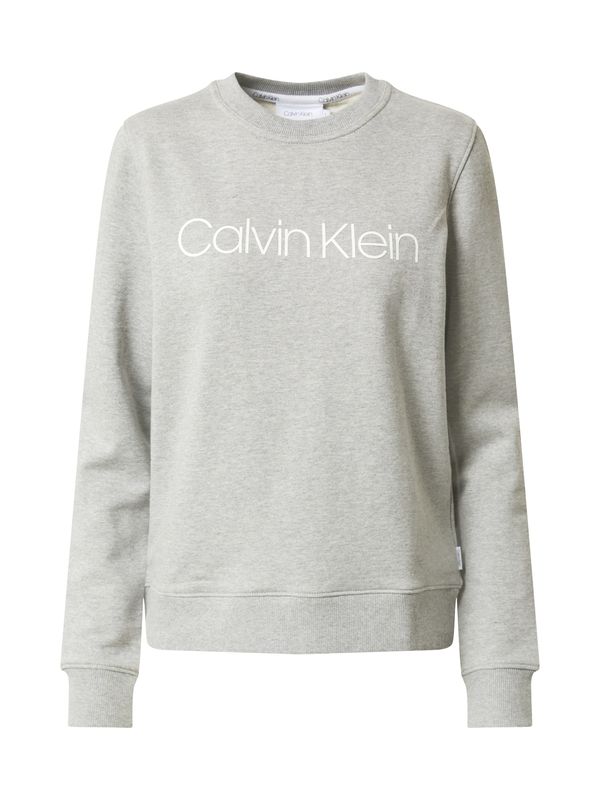 Calvin Klein Calvin Klein Суичър  сиво / бяло