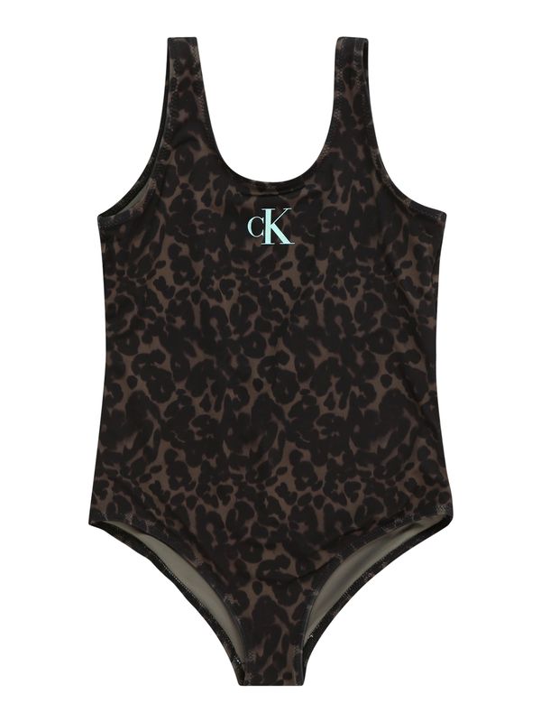 Calvin Klein Swimwear Calvin Klein Swimwear Бански костюм  кафяво / черно